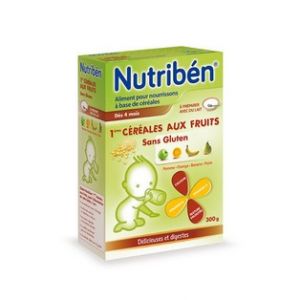 Image de Nutribén 1ères céréales aux fruits sans gluten 300g