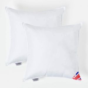 Homescapes - Coussin de garnissage en Microfibre, 50 x 50 cm - Lot de 2