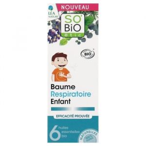 So'Bio Étic Baume respiratoire enfant aux 6 huiles essentielles bio