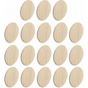 Cyclingcolors 26x Cache vis adhésif autocollant bois naturel diamètre 14 mm bouchon trou meuble table chaise maison, Pin