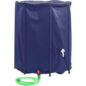 VidaXL Réservoir d'eau avec robinet pliable 1250 l pvc Bleu