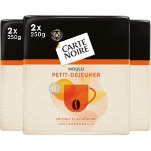Carte Noire Moulu Petit D&eacute;jeuner 15Kg - Arabica et Robusta - Intensit&eacute; 7 - caf&eacute; long - Intense et Aromatique - 6x250g