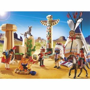 Image de Playmobil 5247 Western - Camp des indiens avec tipi