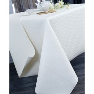 Image de Nydel Protège table PVC blanc Ovale 135x190 cm