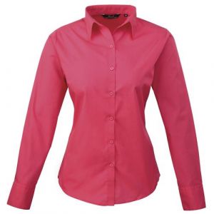 Premier Chemise en popeline à manches longues pour femme de la marque FR:46 rose