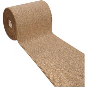 Tapis de Cuisine Antidérapant Moderne Polyvalent Chambre Couloir Couleur unie Beige - 57x270 cm