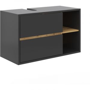 Meuble sous vasque simple Viola, Anthracite, 100 x 60 cm, Vicco