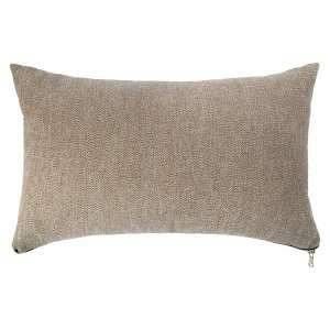 Image de Coussin Déco Rectangulaire "Zipper" 30x50cm Taupe