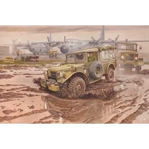 Image de Roden Maquette Voiture Maquette Camion M42 Us ¾ Ton 4x4 Command Truck - R