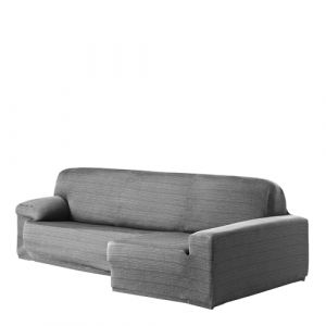 Eysa Aquiles Elastique Chaise Longue Droite, Vue Frontale, Polyester Coton, Gris, 43x37x14 cm