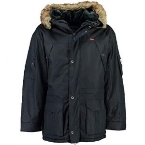 Geographical Norway Parka à Capuche ABIOSAURE Men 003 Parka, Bleu, S