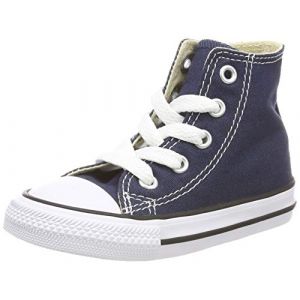 Converse Youths Chuck Taylor All Star Hi - Sneakers Basses - Mixte Enfant - Bleu Marine - 27 EU