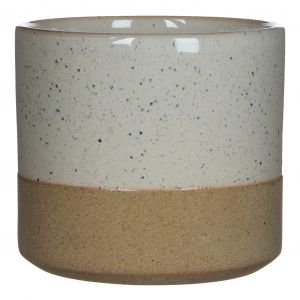 Mica Decorations Pot de fleurs Lago - H17 x Ø18 cm - Blanc