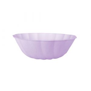 Amscan 6 Bols Vert Décor, ronde, 14,8cm, violet, pastel, Vaisselle de fête en matières premières Rapidement renouvelables, pour Les Anniversaires, Les barbecues, Les jubilés, etc.