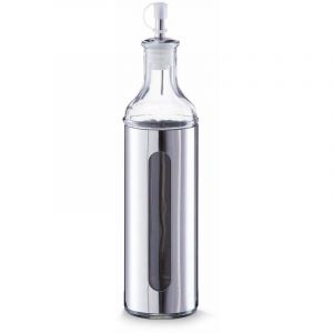 Zeller 19949 BOUTEILLE À HUILE OU VINAIGRE EN ACIER INOXYDABLE ET EN VERRE 500 ML, Ø 6,5 X 28 CM
