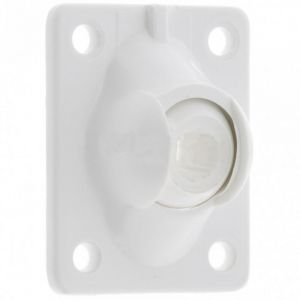Cyclingcolors Guide à rotule sortie de caisson volet roulant platine 51x41mm pivotement 45° polyamide blanc Store Fenêtre Treuil Grenouillère Fixation Embout, sortie Ø 12mm