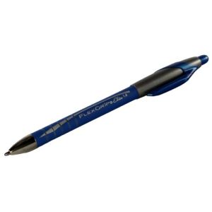 Paper Mate 12 stylos bille Flexgrip Elite encre bleue pointe large