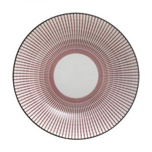 Lot de 6 iettes Creuses Porcelaine "Lunis" 20cm Rouge Prix