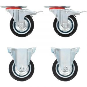 VidaXL 16 pcs Roulettes 75 mm