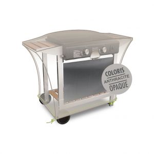 Jardiline Housse meuble plancha de coloris anthracite