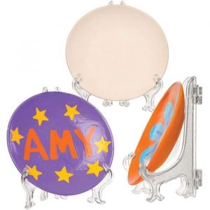 Baker Ross Ltd AW191 Mini Assiettes en Céramique et supports