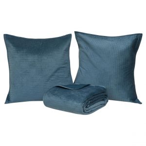 Dessus de lit Lilou 260x240cm - bleu egéen