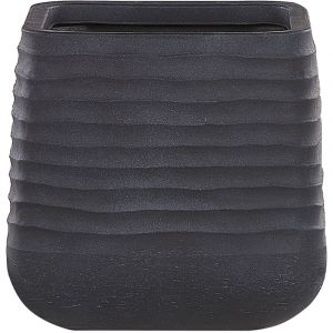 Image de Beliani Cache-pot carr&eacute; noir 38 x 38 x 37 cm PARIKIA