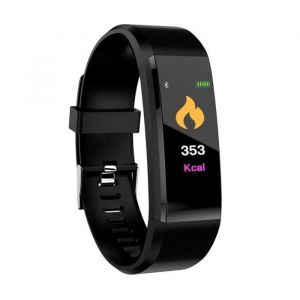 Black Traqueur de remise en forme de sport de bracelet de podom&egrave;tre de montre intelligente de BT