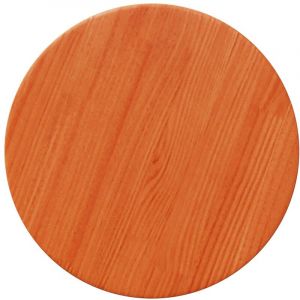 VidaXL Dessus De Table Rond Cire Marron Ø30x2,5 Cm Bois De Pin Massif