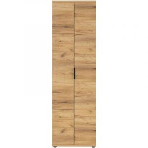 La Germania Armoire vestiaire Frodo avec 2 portes, fabriqu&eacute; en agglom&eacute;r&eacute;, en d&eacute;cor de ch&ecirc;ne. Finition avec une couche de m&eacute;lamine.