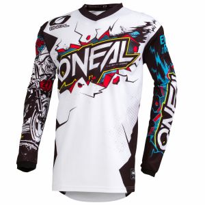 O'neal Element Villain Kids Maillot de motocross Blanc S