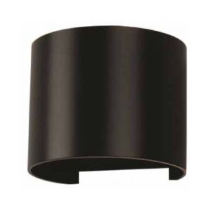 V-TAC Applique Murale LED 6W Rond Noir Ip65 Vt-756 - Blanc Chaud - 3000k - 120 Deg