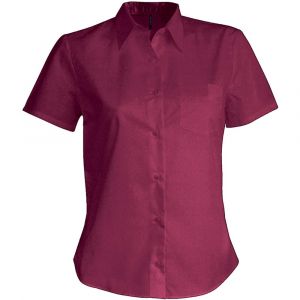 Image de Kariban Chemise Femme Manches Courtes Judith 3XL rouge bordeaux