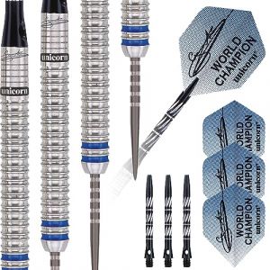 Unicorn Gary Anderson Champ Fléchettes Mixte, Bleu, 27 g