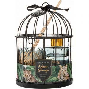 Atmosphera Coffret cage avec diffuseur et bougie -Instants vol&eacute;s - Coffret cage avec diffuseur et bougie Orchid&eacute;e Sauvage