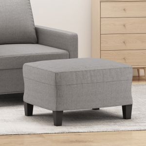 VidaXL Repose-pied Gris clair 60x50x41 cm Tissu Gris clair
