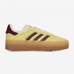 Adidas Originals Gazelle Bold Femme - Almost Yellow / Maroon / Wonder White, Almost Yellow / Maroon / Wonder White - Taille 37 1/3