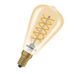 Osram Lampe LED Edison Vintage 1906 Spiral ST48, 4,8 W, E14, dor&eacute;e, fil spiral&eacute;, lampe de lecture, applique murale, int&eacute;rieur r&eacute;tro, salon, lampe