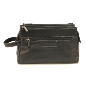 Arthur & Aston Trousse de toilette homme cuir noir