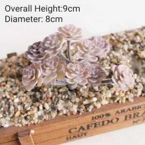 Plantes succulentes artificielles floquées violettes,39Styles,décoration de jardin de maison,bricolage,Arrangement floral mural,fausses plantes - Type FP Xiao Xian Ren Ke