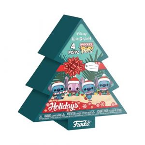 Funko Figurine Pocket Pop Stitch Holiday 4pk Tree box