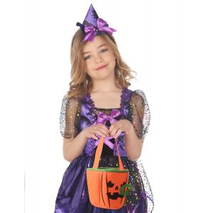 Sac Halloween citrouille terrifiante enfant