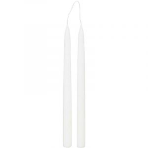Atmosphera Cr&eacute;ateur d'int&eacute;rieur - Lot de 2 Bougies B&acirc;ton Hugo 30cm Blanc