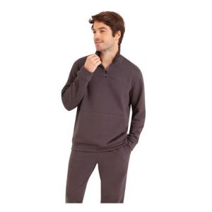 Image de Eminence Pyjama long col ouvert homme Interlock Marron - Couleur Marron - Taille XL