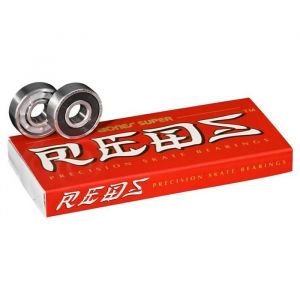 Image de Roulements Skateboard BONES Roulements Jeu De 8 Super Reds
