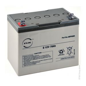 NX. Batterie plomb etanche gel G 70-12 12V 70Ah M6-M