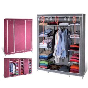 ProBache Armoire de rangement Grise dressing penderie XXL tissu