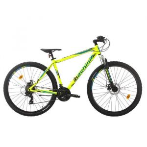 Image de VTT Rigide BACHINI LEGEND 29" - NEON VERT/NOIR - 21 Vitesses - Frein &agrave; Disque Shimano - Cadre en Acier