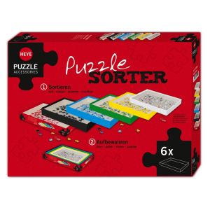 Heye 6 bo&icirc;tes de tri pour puzzles