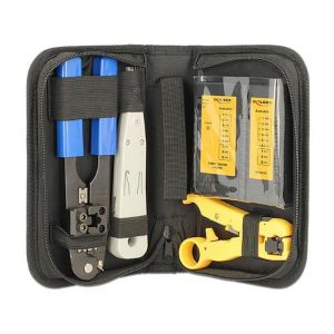 Delock Kit d'outils r&eacute;seau 86105 Testeur et outils d'installation complets